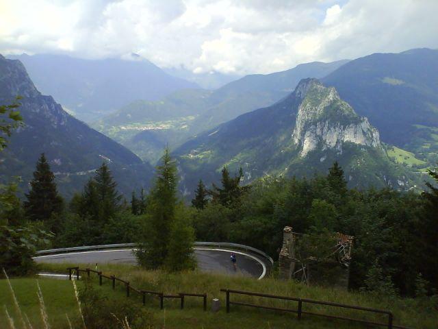 Abfahrt Richtung Dezzo di Scalve, Blick Richtung Vivionepass.
