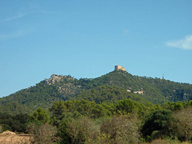 Blick auf den Puig de Sant Salvdor.