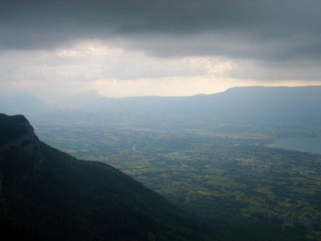 Blick vom Gipfel Richtung Chambery