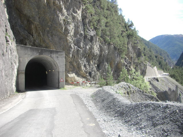 Der Tunnel ist nur 110 m lang.