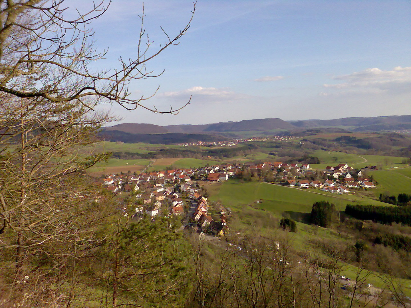 Blick über Rechberg, das Dorf