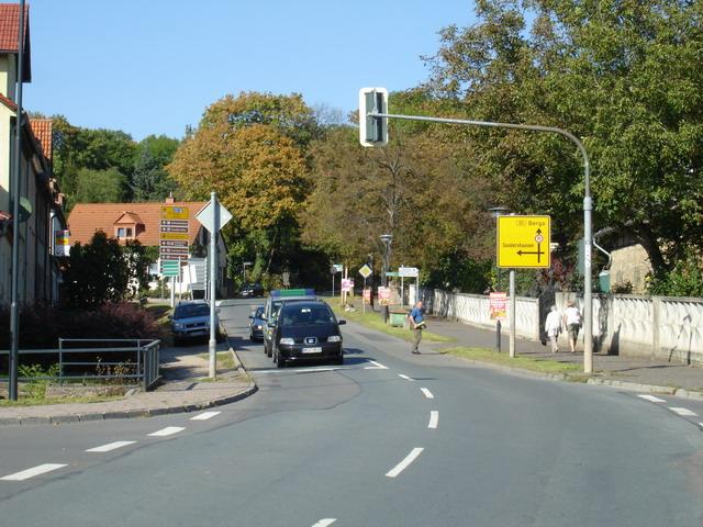 Start der Südauffahrt von Bad Frankenhausen