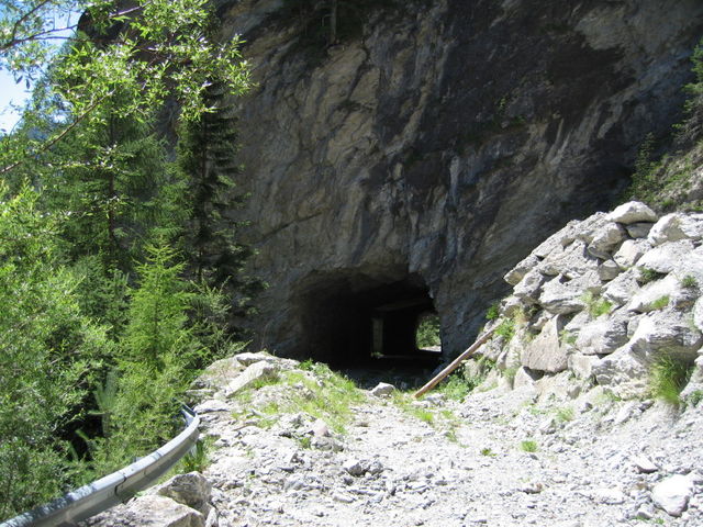 Der aufgegebene, unterste Tunnel