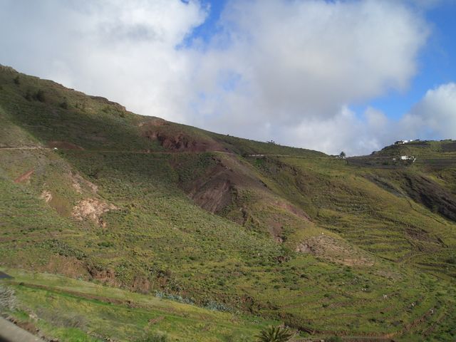 Tabayesco-Route, Blick hoch ins Landesinnere.