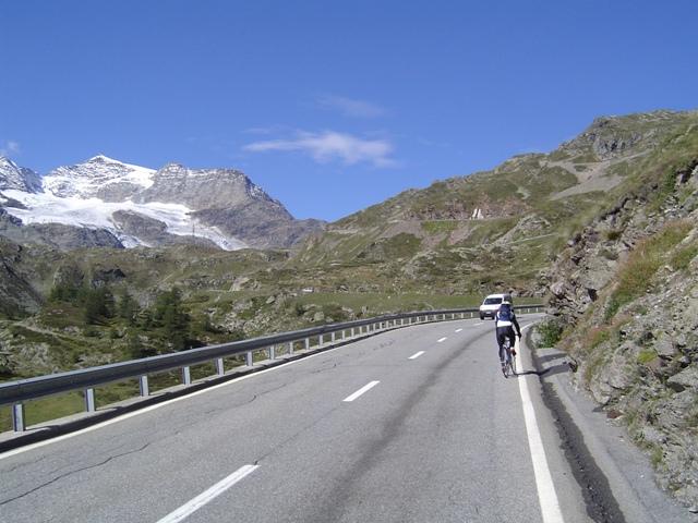 Die Anfahrt zum Bernina war dann schon deutlich apliner...