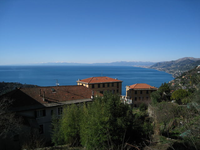 Traumhafter Ausblick über den Golf von Genua.
(Februar 2009)