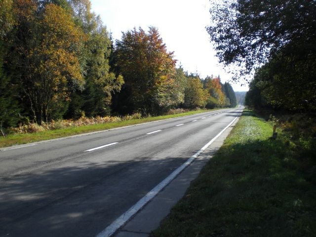 Breite Straße zum Mont Rigi