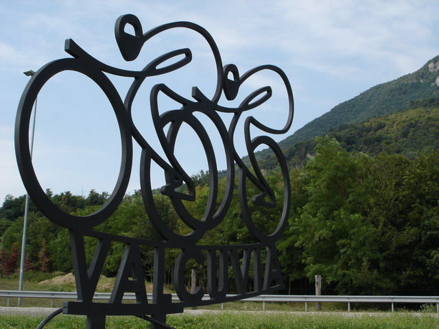 Rennradzone Valcuvia bei Varese.
