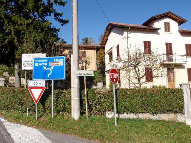 links geht es hinunter nach Maroggia, dem Startpunkt der SW-Auffahrt.