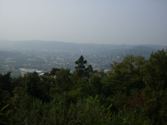 Blick auf Marburg und Umland.