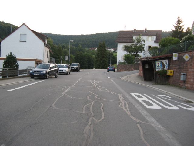 Auffahrt von Altneudorf - Rechts gehts zu Variante 2.