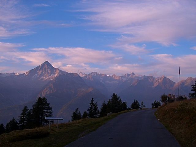 Panorama mit Bietschhorn.