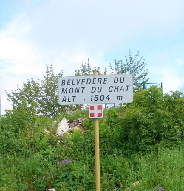 Mont du Chat  - Passschild.
