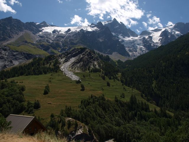 Gletscherblick vom Col de Sarenne.