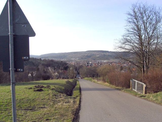Stärrenberg 05. Blick zurück über Winterbach im Remstal.