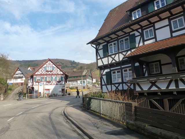Fachwerkdorf Sasbachwalden, Nordwestanfahrt
