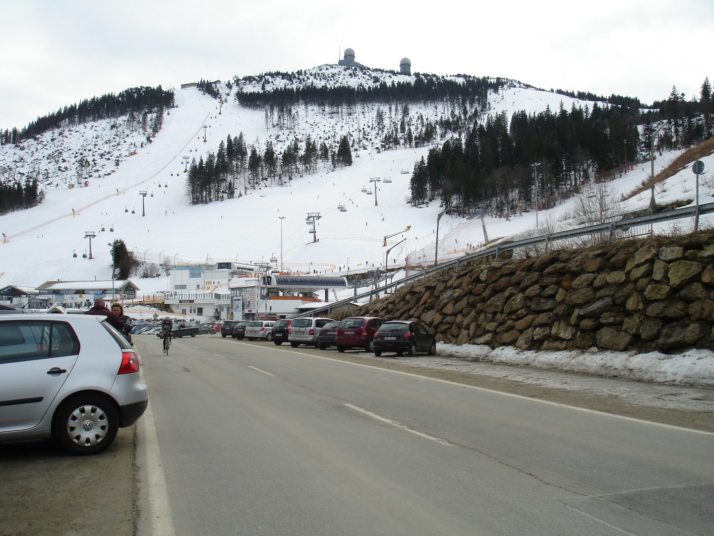 Mitte März 2011 - mehr Ski- als Radbetrieb