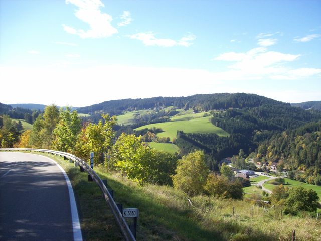 Westauffahrt aus dem Bernecktal (Altenburg): Liebliche Schwarzwaldlandschaft