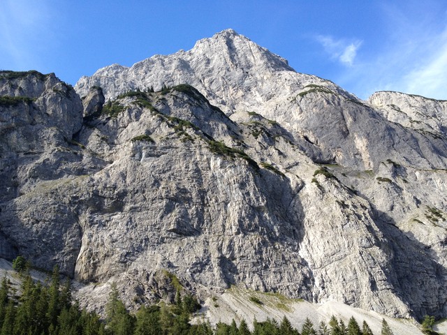 Blick vom Alpengasthof Gramai nach Süden