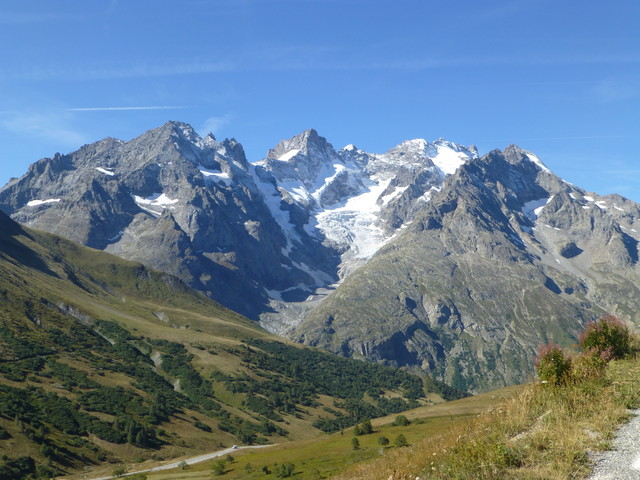 Panorama währen dem Aufstieg zum Col du Galibier