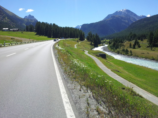 Anfahrt in Richtung Berninapass