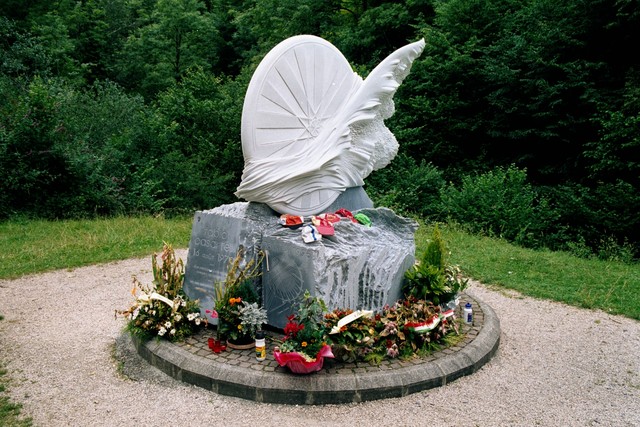 Denkmal für Fabio Casartelli auf der Westrampe vom Portet d'Aspet