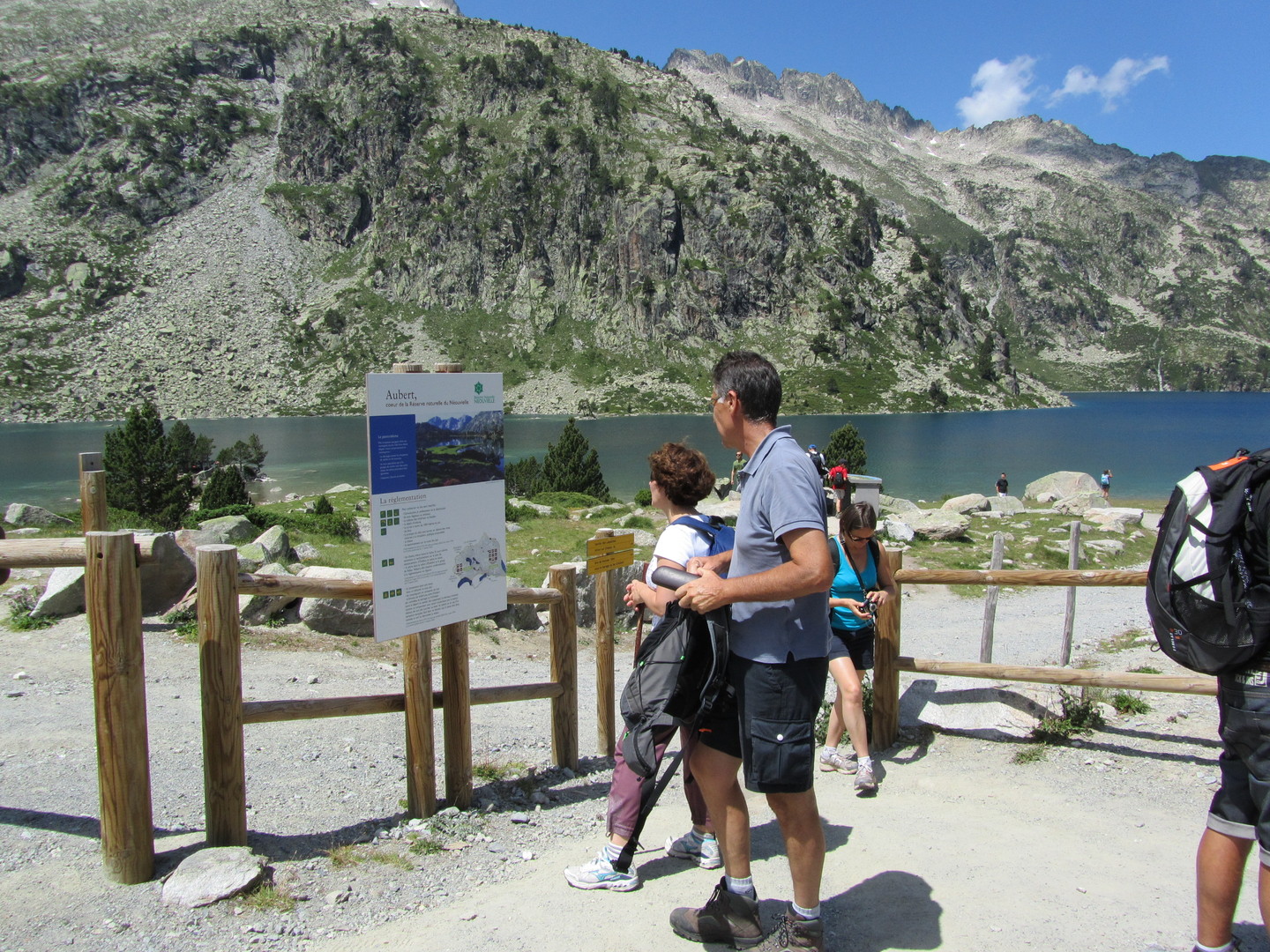 Lac d'Aubert beliebter Ausgangspunkt für Wanderer
