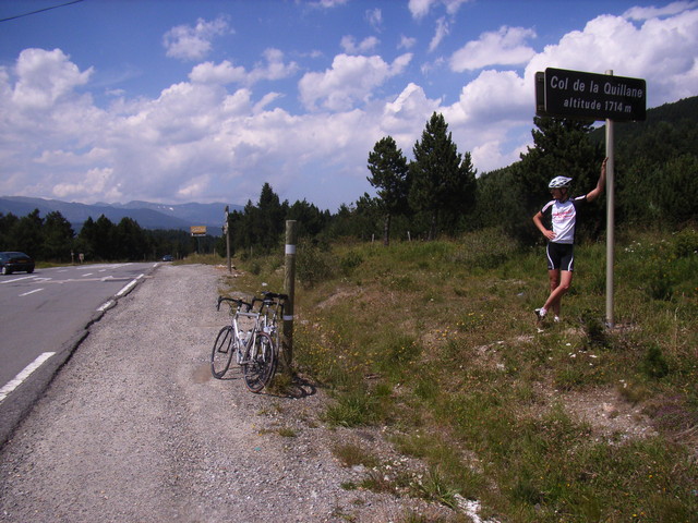 Die Passhöhe des Col de la Quillane im Jahr 2005.