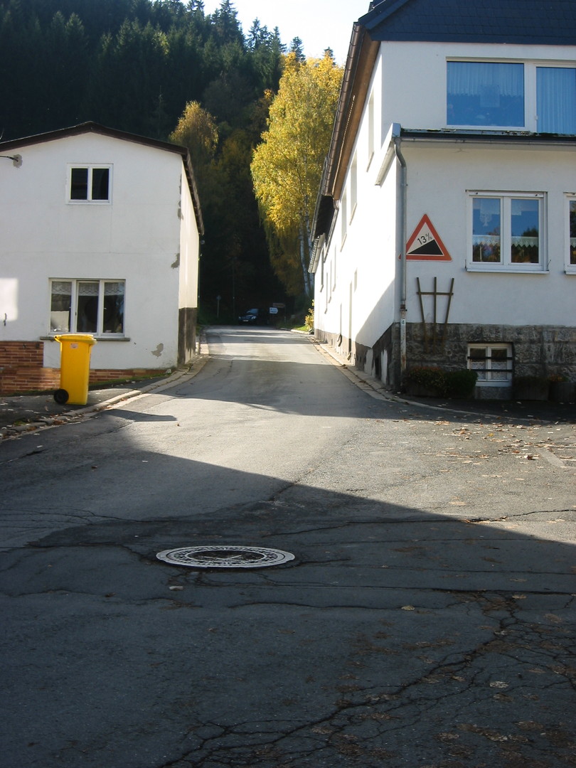 Beginn der Süd-West-Auffahrt in Lauenstein