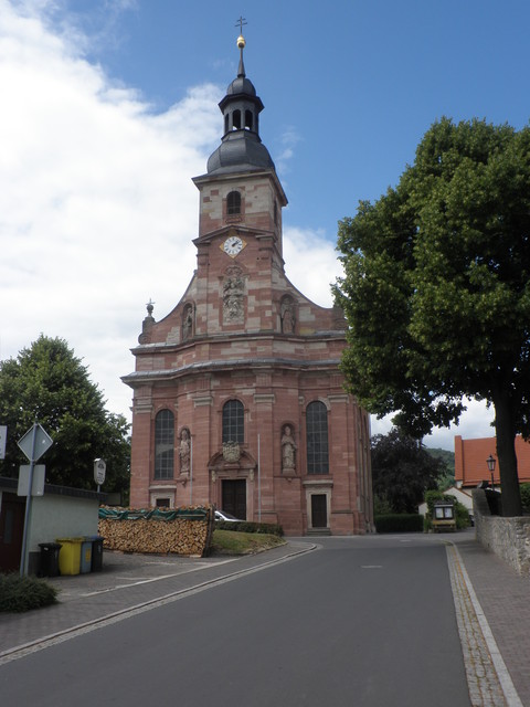 barocke Kirche, wie man sie in der Rhön selten sieht