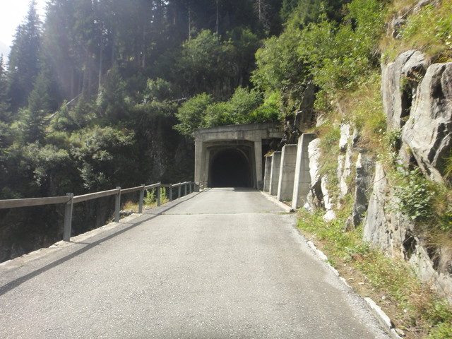 Kurz vor dem Tunnel