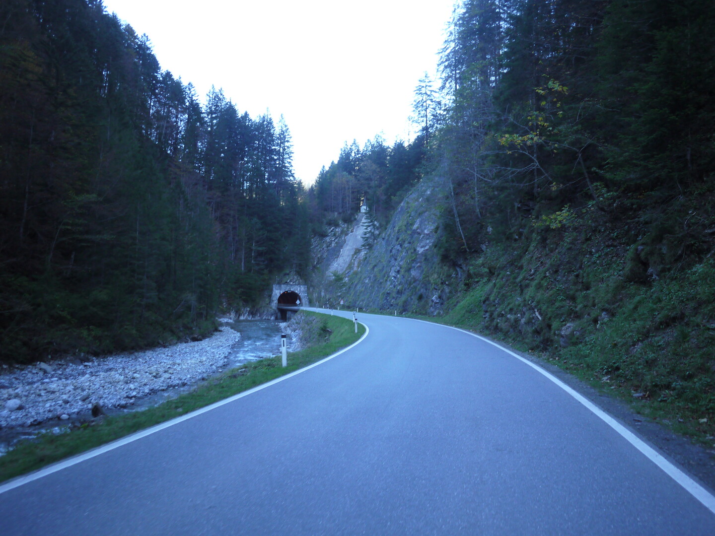 Abfahrt vom Hochtannbergpass.