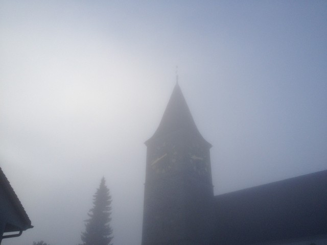 Nebel in Kilchberg bei Zürich