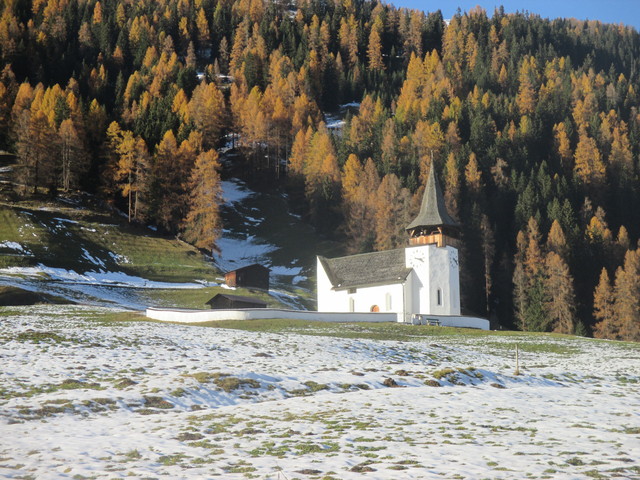 Die kleine Kirche von Davos Frauenkirch