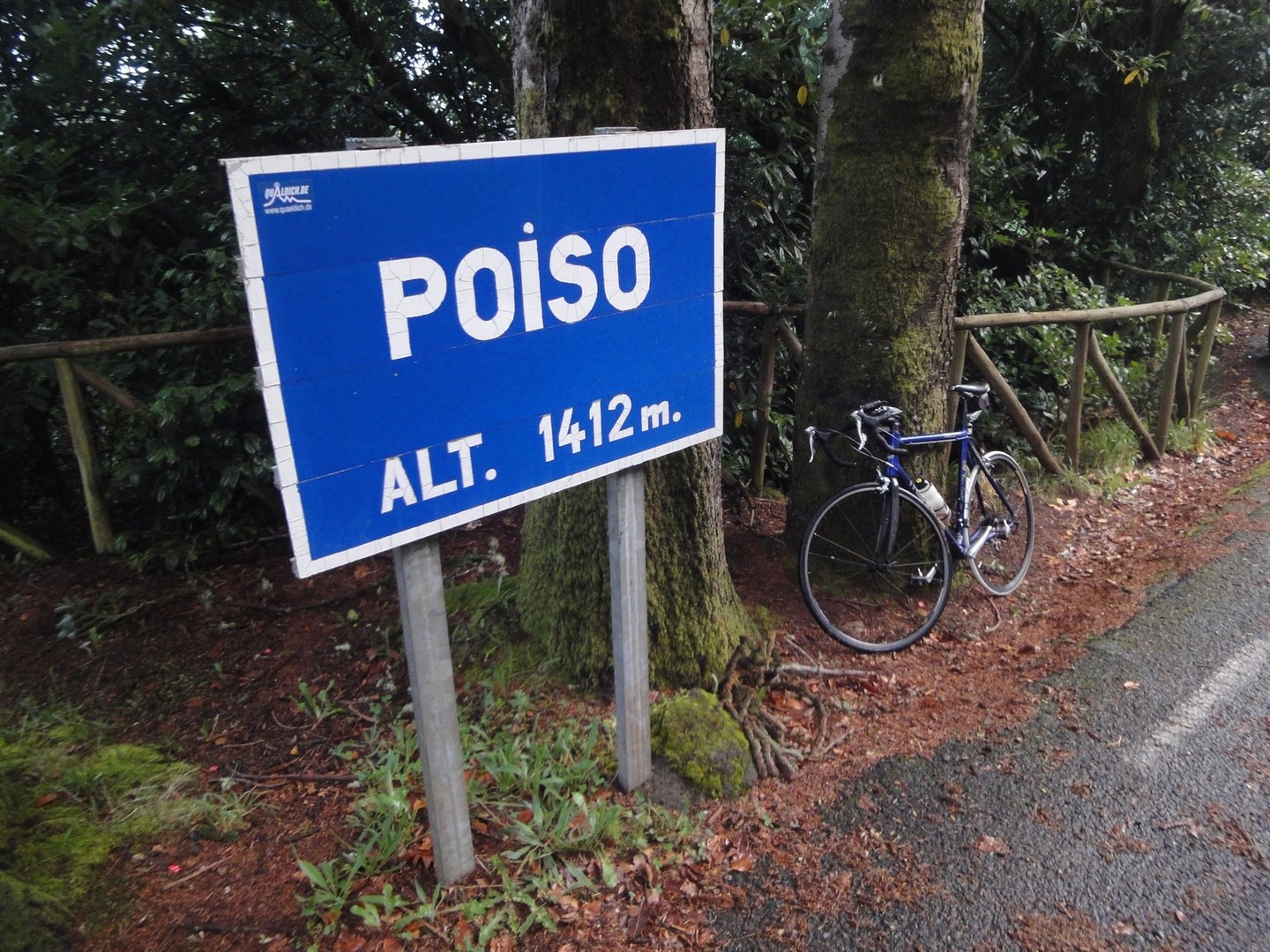 Passschild Paso do Poiso (1412 m)