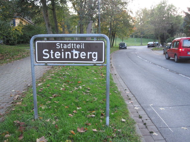 Start Auffahrt Steinberg.