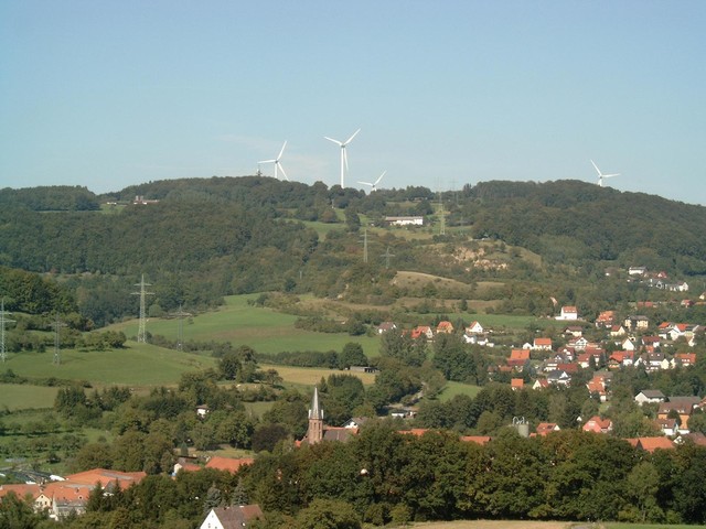 Elm mit Dorfkirche unten - Berghof mittig - Habertshof links oben.