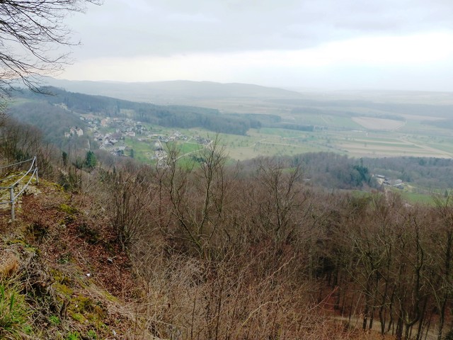 Ausblick ins Sundgau von der Felsplatte
