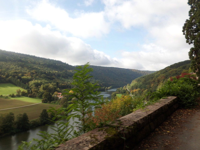 Blick über den Neckar in Richtung Eberbach