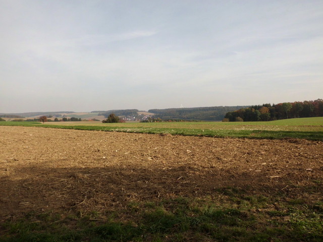 Blick über das Hohenloher/Bauländer Ackerland