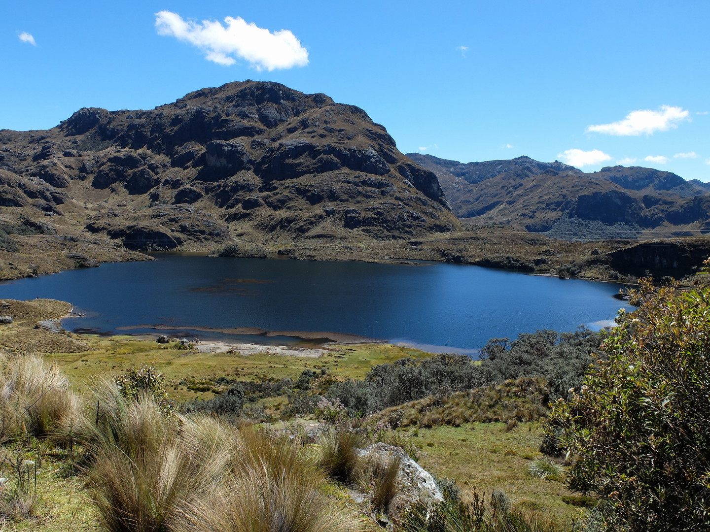Der Nationalpark selber ist übersäht mit ganz vielen Lagunen; hier die bekannteste (weil am leichtesten erreichbar) namens "La Toreadora" auf ca. 3.800-3.900 m.ü.d.M.