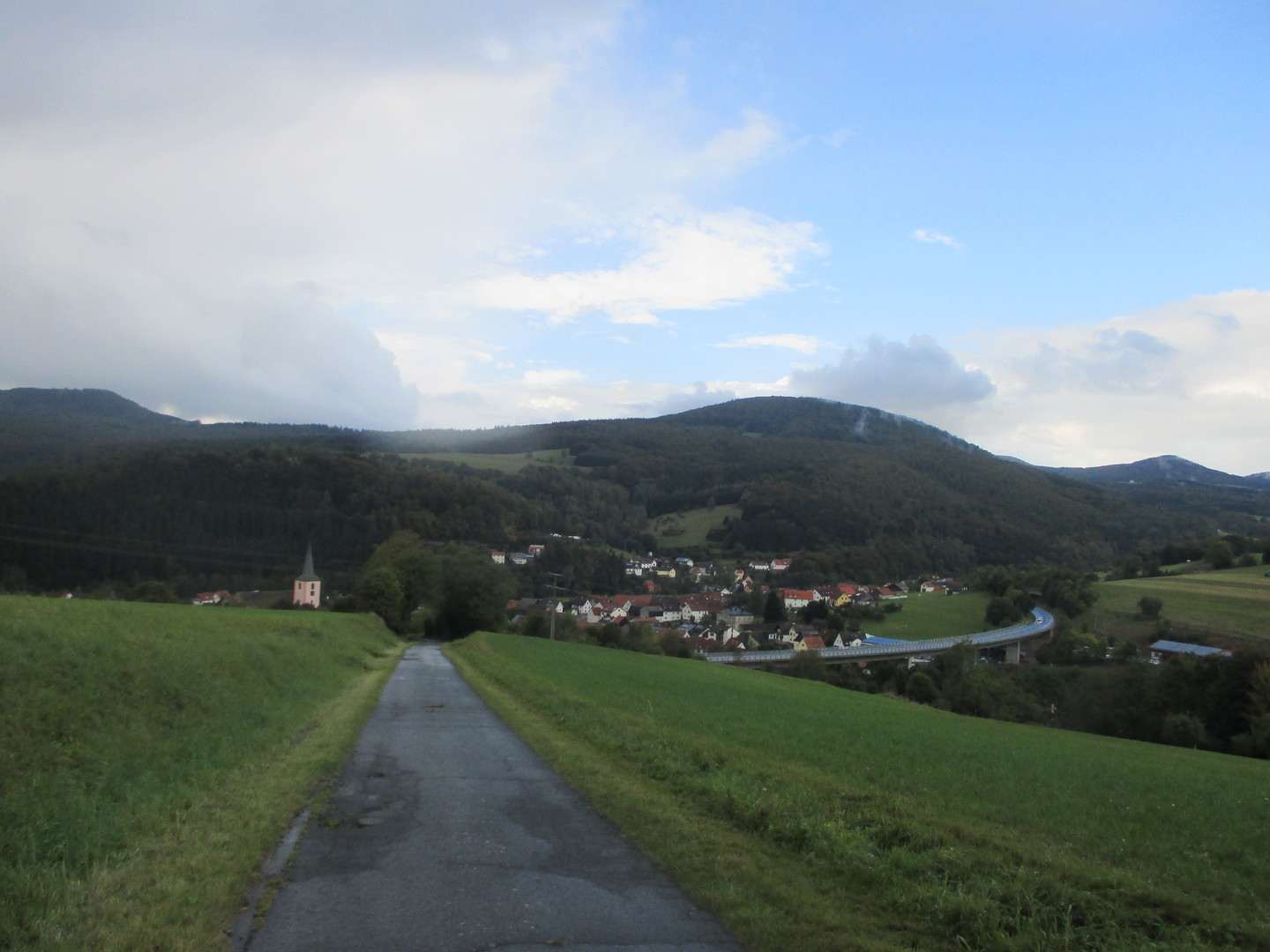 Blick zurück nach Oberbach