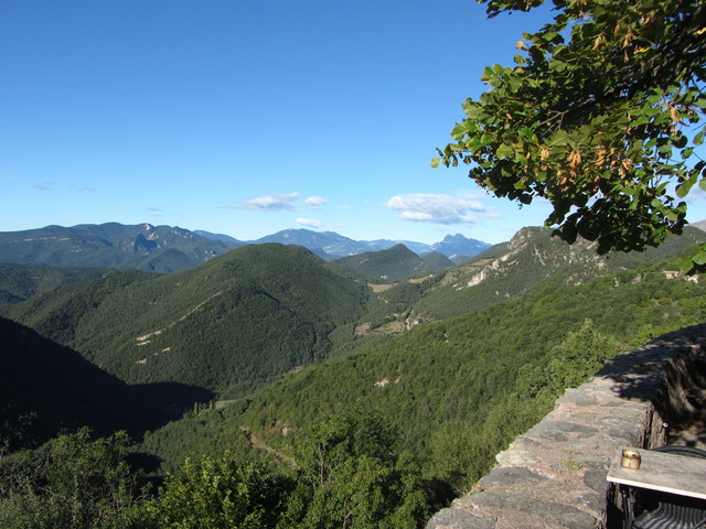 Blick von oben zum Pedraforca.