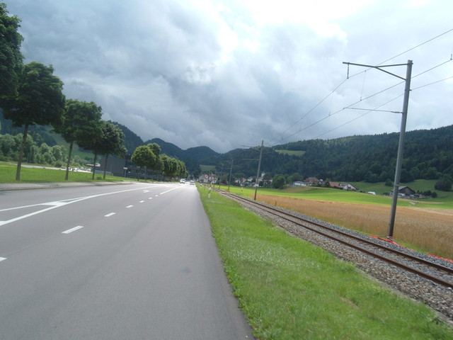 Bahntrasse bei Fleurier