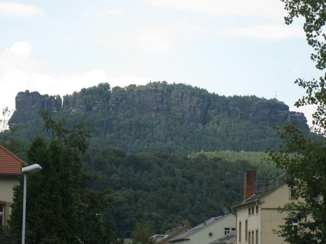 Königstein, Blick Richtung Lilienstein