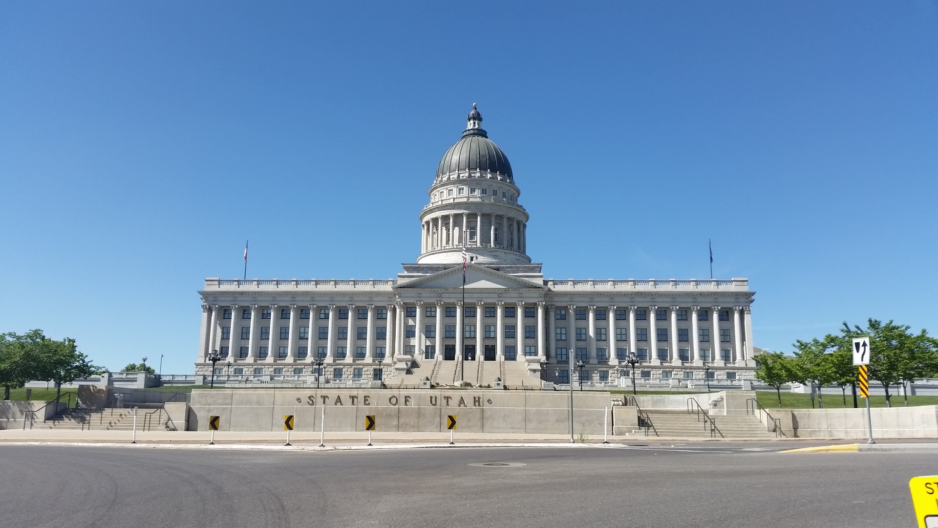Das Utah State Capitol, Startpunkt unserer Auffahrt.
