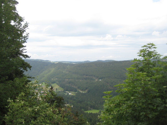 Blick ins Valserine-Tal.