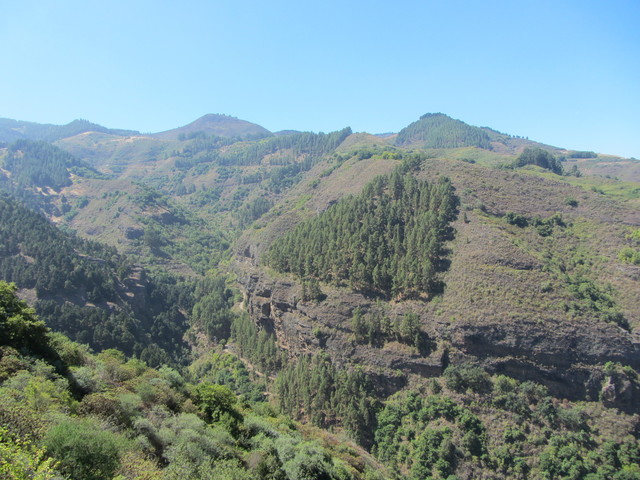 Von Las Palmas: Die Landschaft des unteren Barranco de la Virgen.