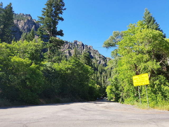 Abzweig von der SR-92, aka American Fork Canyon/Alpine Loop Scenic Byway.