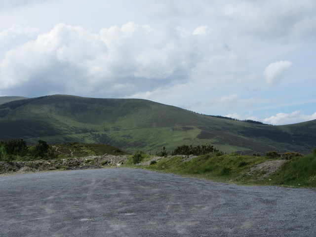 Blick von der Paßhöhe zum Mount Leinster.